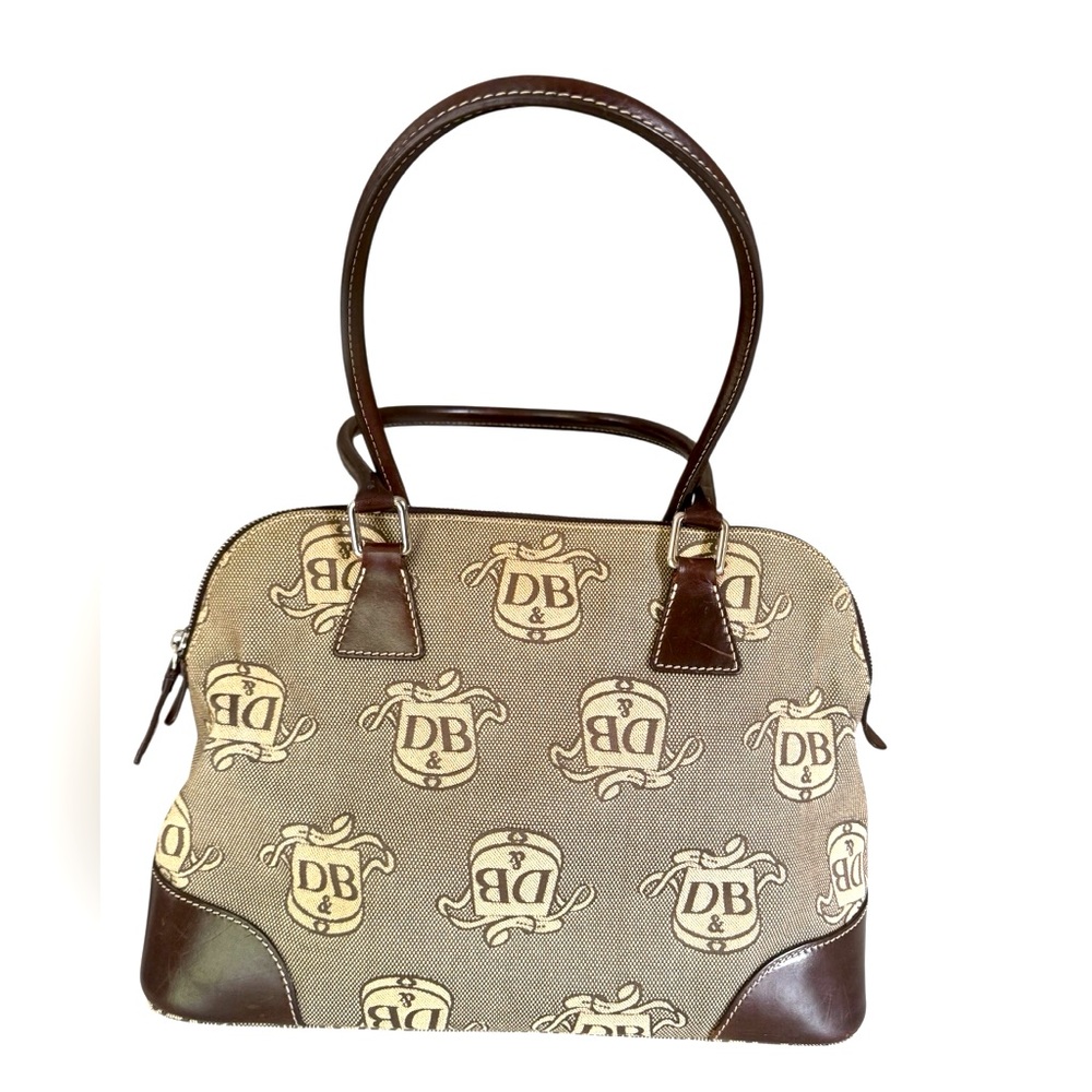 Vintage Dooney & Bourke Donegal Crest Domed Satchel with DB Logo